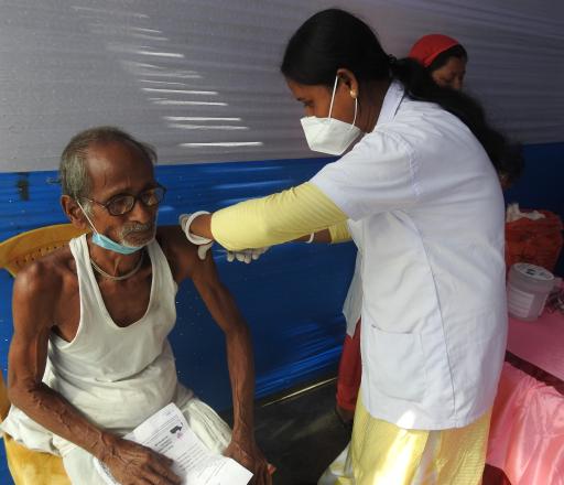 Medical health check-up and vaccination camp near 220 kV Salakati Substation in Assam