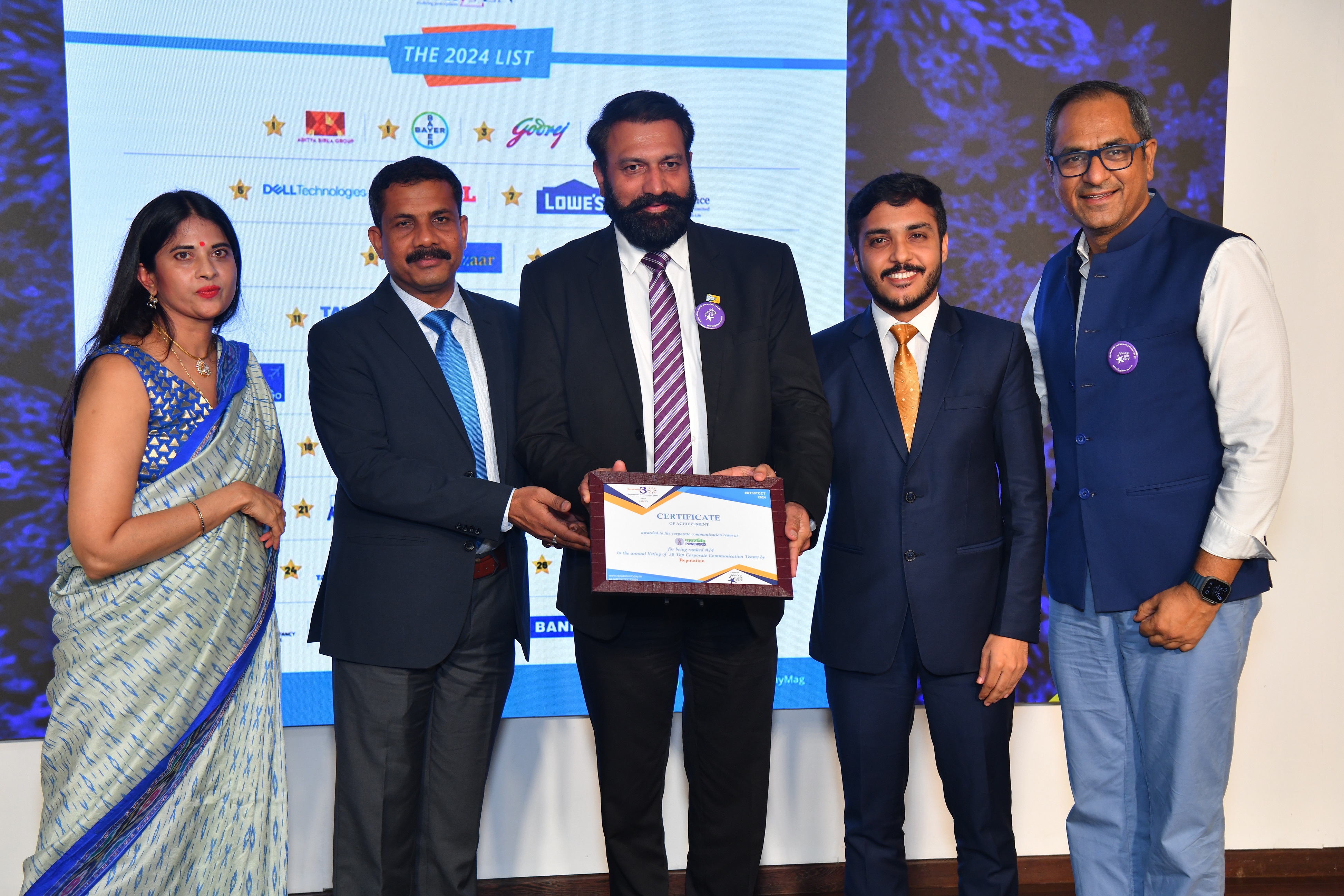 POWERGRID has been conferred the Best CSR Practices Award by the World CSR Congress