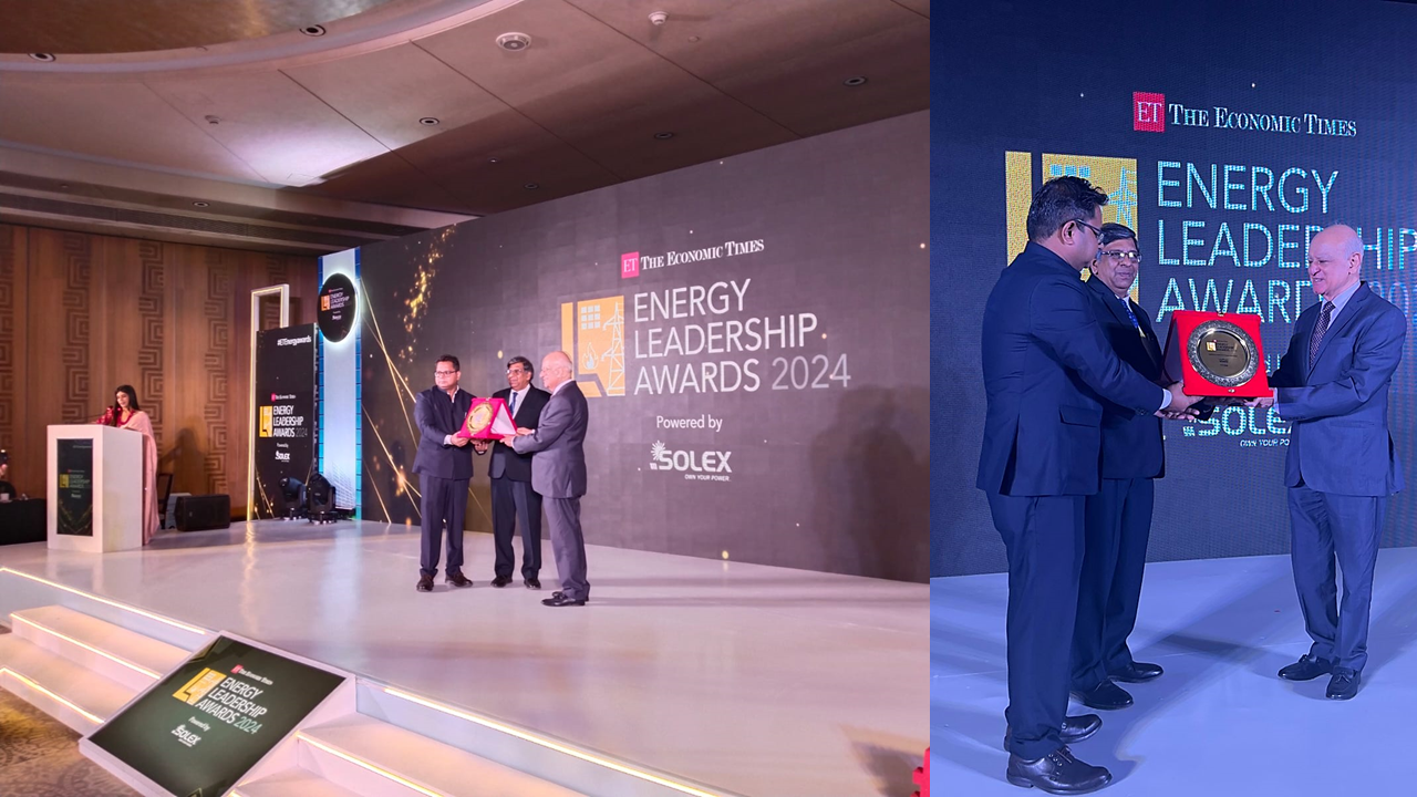 Shri R K Tyagi , CMD POWERGRID, has been awarded the Economic Times Energy Leadership Award 2024 for “Significant Contribution in Energy Sector”. 