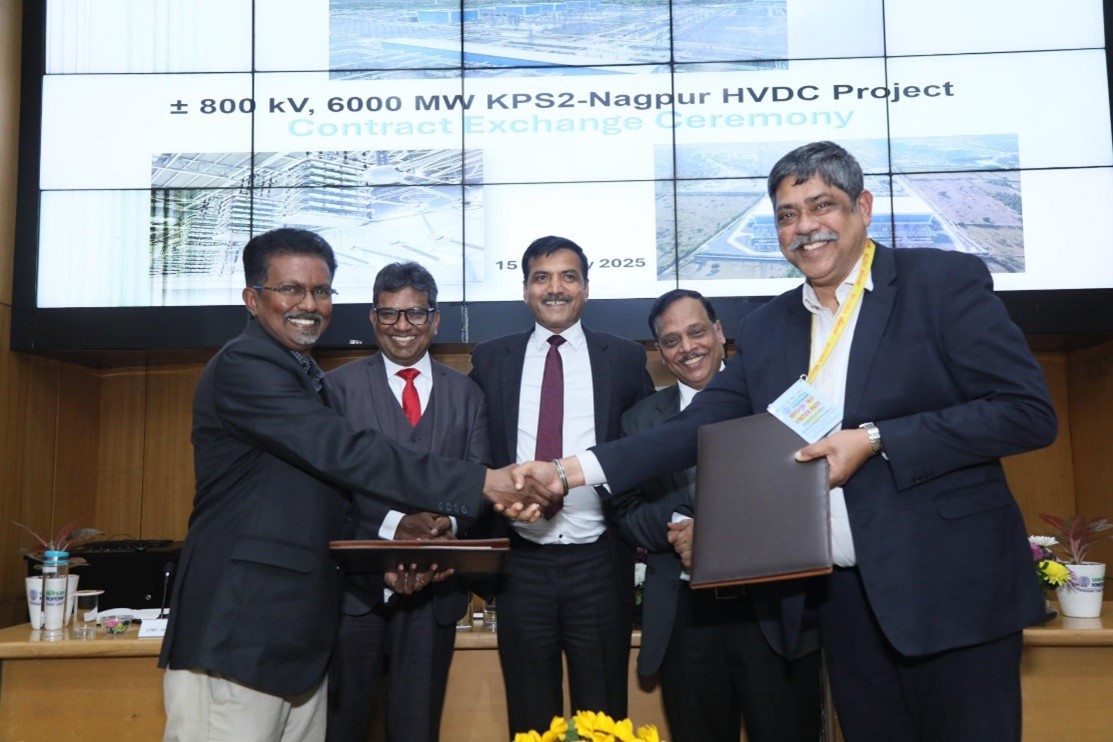 Contract Exchange Ceremony for  +/-800kV, 6000 MW KPS2-Nagpur HVDC Project 