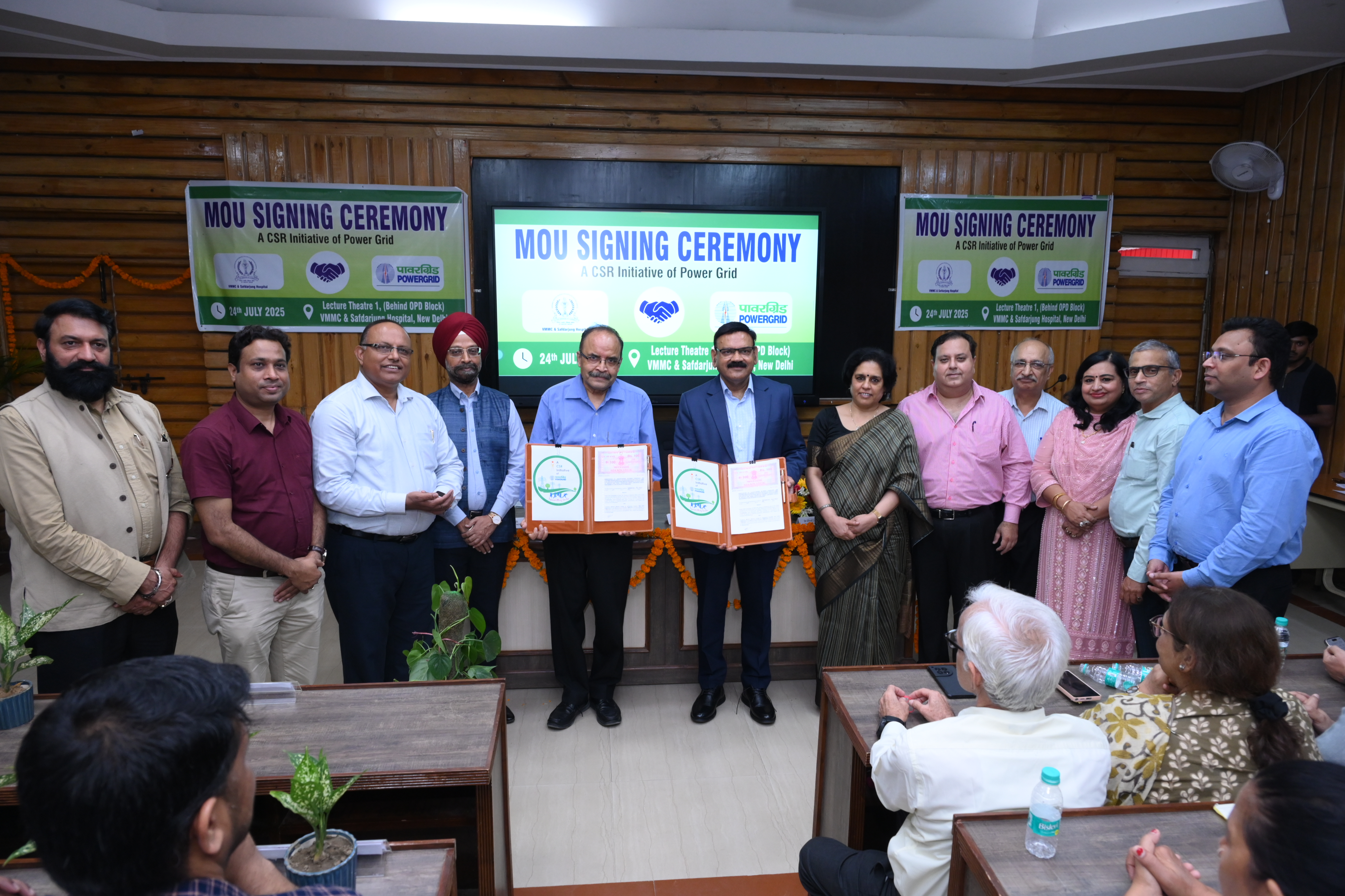 POWERGRID signs MoU with VMMC & Safdarjung Hospital Delhi to provide Medical Equipments under CSR