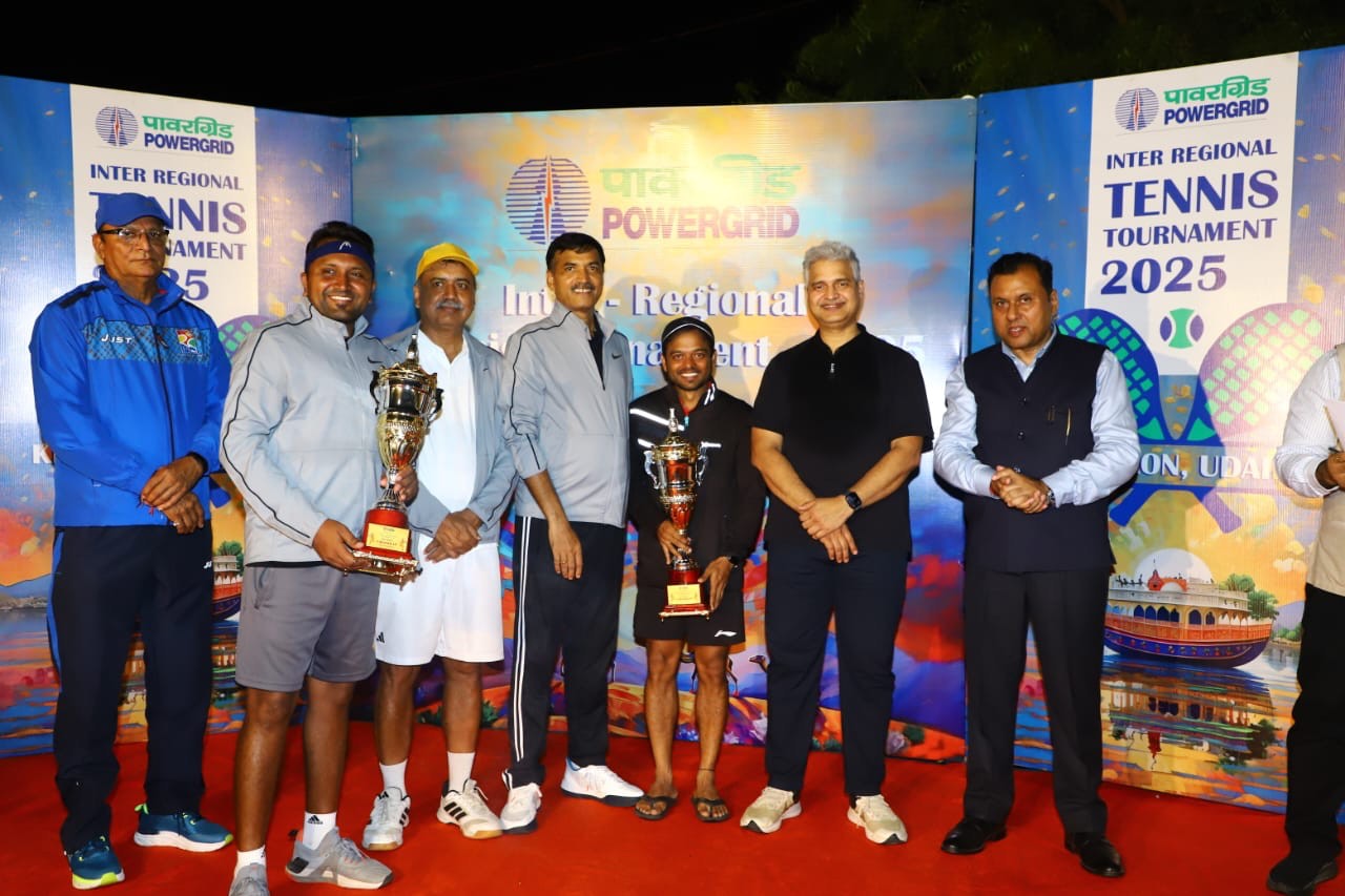 Team Corporate Wins POWERGRID Inter Regional Lawn Tennis Tournament
