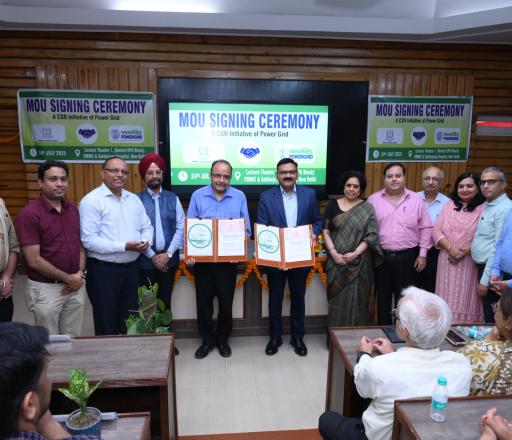 POWERGRID signs MoU with Vardhman Mahavir Medical College (VMMC) & Safdarjung Hospital to provide medical equipments